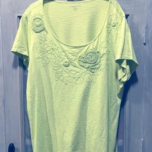 Coldwater Creek Embroidered Tee